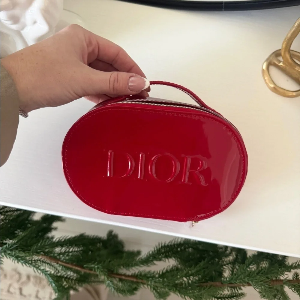 Dior Glossy Red Cosmetic Case